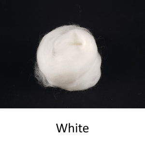 Wool top, Merino 21 micron, Colour: White